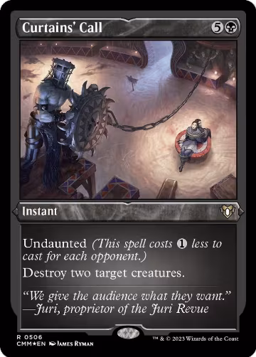 Curtains' Call (Foil Etched) (506), Commander Masters — Magic card price