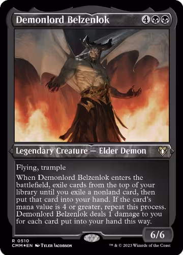 Demonlord Belzenlok (Foil Etched) (510), Commander Masters — Magic card price