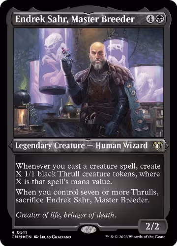 Endrek Sahr, Master Breeder (Foil Etched) (511), Commander Masters — Magic card price