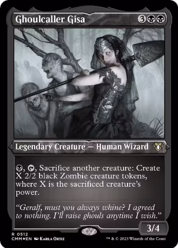 Ghoulcaller Gisa (Foil Etched) (512), Commander Masters — Magic card price