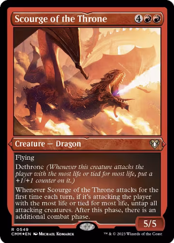 Scourge of the Throne (Foil Etched) (549), Commander Masters — Magic card price