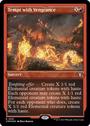 Tempt with Vengeance (Foil Etched) (551), Commander Masters — Magic card price