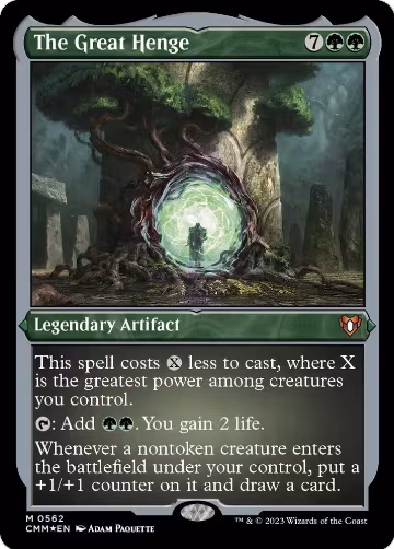 The Great Henge (Foil Etched) (562), Commander Masters — Magic card price