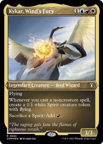 Kykar, Wind's Fury (Foil Etched) (582), Commander Masters — Magic card price