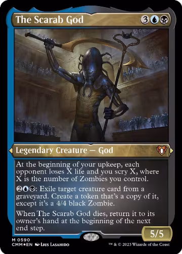 The Scarab God (Foil Etched) (590), Commander Masters — Magic card price
