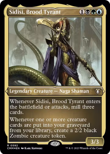 Sidisi, Brood Tyrant (Foil Etched) (592), Commander Masters — Magic card price