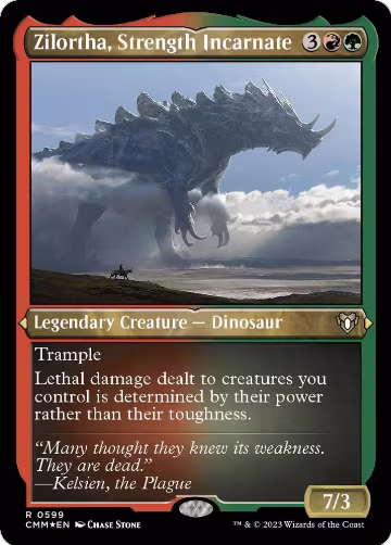 Zilortha, Strength Incarnate (Foil Etched) (599), Commander Masters — Magic card price
