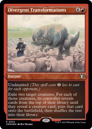 Divergent Transformations (Foil Etched) (534), Commander Masters — Magic card price