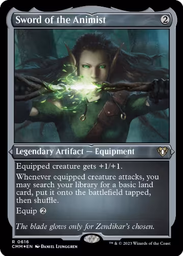 Sword of the Animist (Foil Etched) (616), Commander Masters — Magic card price