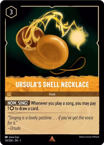 Ursula's Shell Necklace (34/204), The First Chapter — Lorcana card price