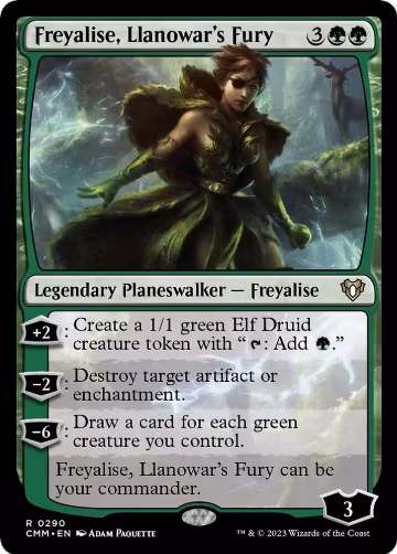 Freyalise, Llanowar's Fury (290), Commander Masters — Magic card price