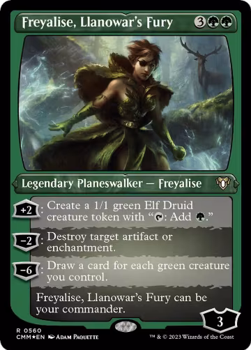 Freyalise, Llanowar's Fury (Foil Etched) (560), Commander Masters — Magic card price