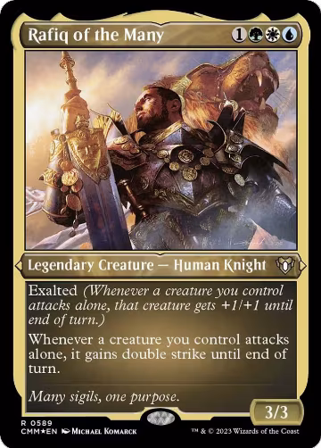 Rafiq of the Many (Foil Etched) (589), Commander Masters — Magic card price
