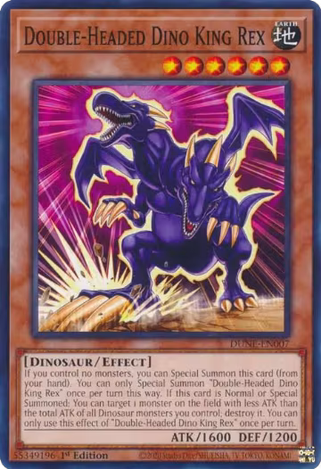 Double-Headed Dino King Rex (DUNE-EN007), Duelist Nexus — Yu-Gi-Oh! card price