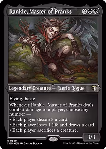 Rankle, Master of Pranks (Foil Etched) (519), Commander Masters — Magic card price