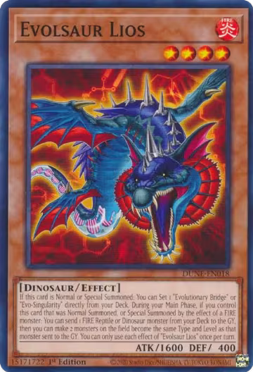 Evolsaur Lios (DUNE-EN018), Duelist Nexus — Yu-Gi-Oh! card price