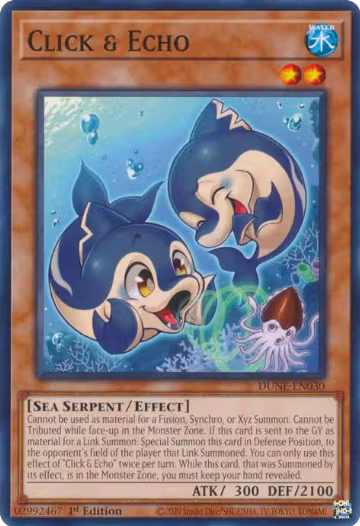 Click & Echo (DUNE-EN030), Duelist Nexus — Yu-Gi-Oh! card price