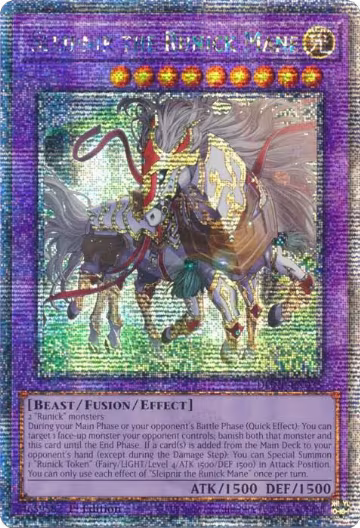 Sleipnir the Runick Mane (Quarter Century Secret Rare) (DUNE-EN035), Duelist Nexus — Yu-Gi-Oh! card price