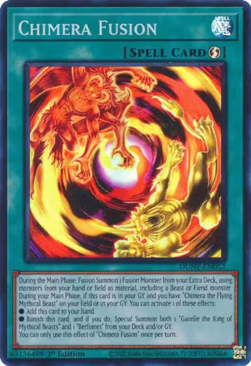 Chimera Fusion (DUNE-EN052), Duelist Nexus — Yu-Gi-Oh! card price