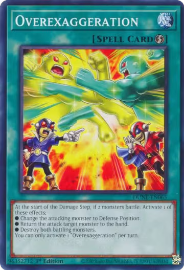 Overexaggeration (DUNE-EN065), Duelist Nexus — Yu-Gi-Oh! card price