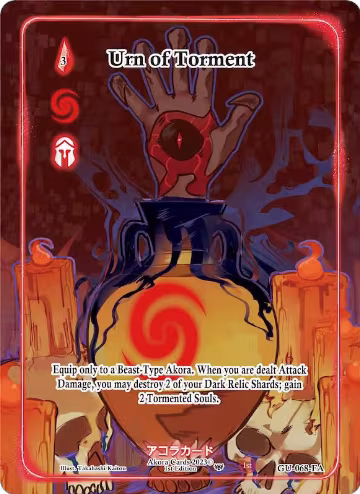 Urn of Torment (Full Art) (GU-068-FA), Grordhelm Uprising [1st Edition] — Akora card price