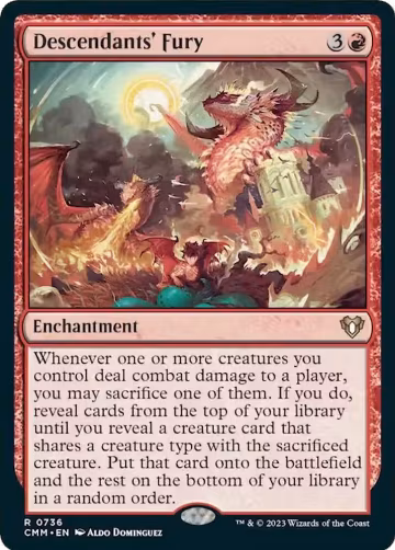 Descendants' Fury (736), Commander Masters — Magic card price