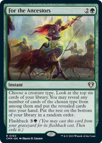 For the Ancestors (740), Commander Masters — Magic card price