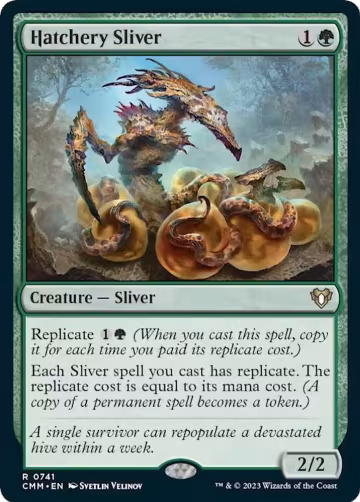 Hatchery Sliver (741), Commander Masters — Magic card price