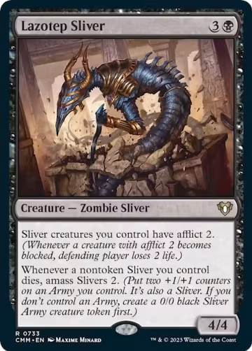 Lazotep Sliver (733), Commander Masters — Magic card price