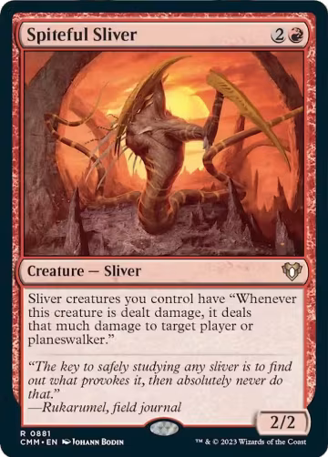 Spiteful Sliver (881), Commander Masters — Magic card price
