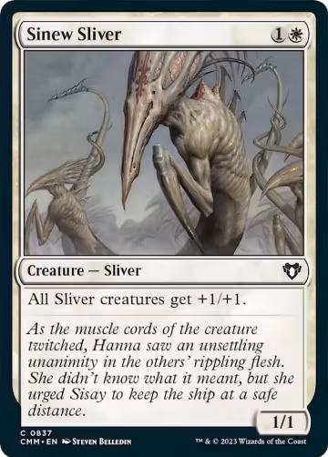Sinew Sliver (837), Commander Masters — Magic card price