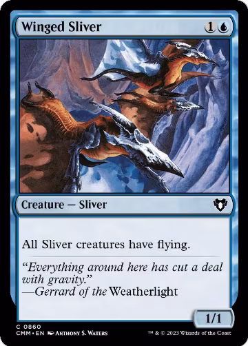 Winged Sliver (860), Commander Masters — Magic card price
