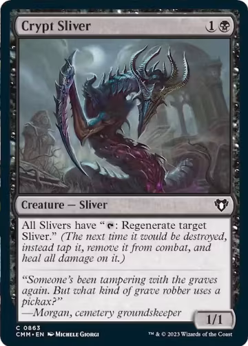 Crypt Sliver (863), Commander Masters — Magic card price