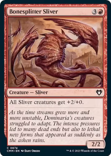 Bonesplitter Sliver (874), Commander Masters — Magic card price