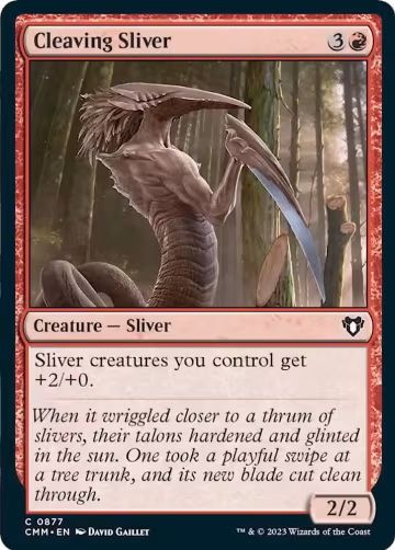 Cleaving Sliver (877), Commander Masters — Magic card price