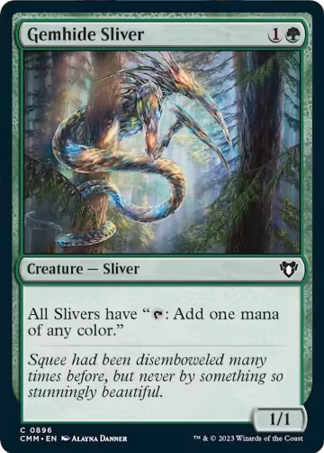 Gemhide Sliver (896), Commander Masters — Magic card price