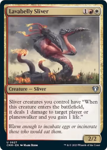 Lavabelly Sliver (927), Commander Masters — Magic card price