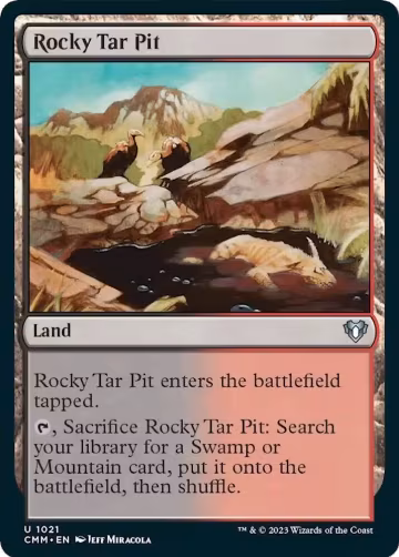 Rocky Tar Pit (1021), Commander Masters — Magic card price