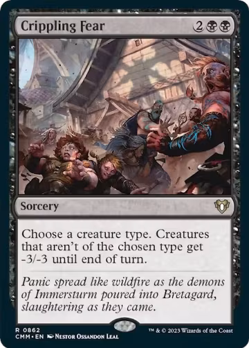 Crippling Fear (862), Commander Masters — Magic card price