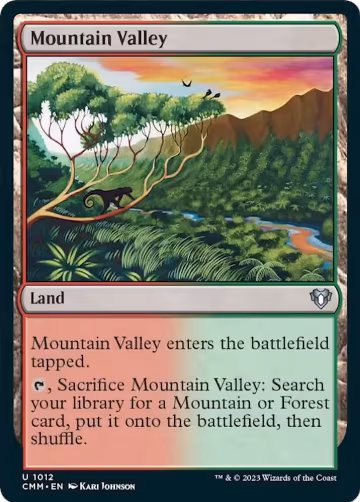 Mountain Valley (1012), Commander Masters — Magic card price