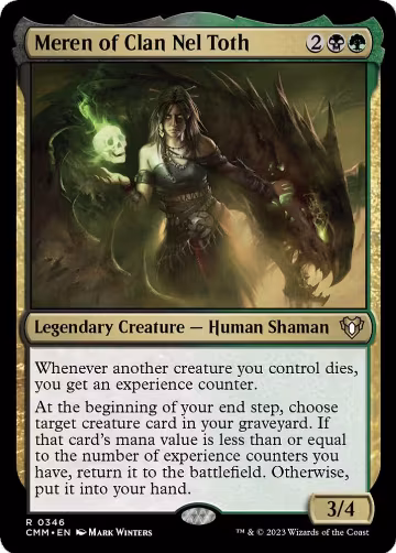 Meren of Clan Nel Toth (346), Commander Masters — Magic card price