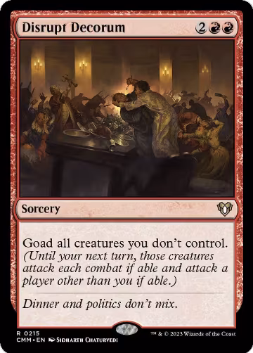 Disrupt Decorum (215), Commander Masters — Magic card price