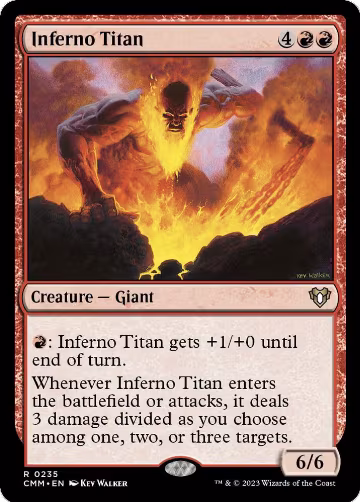 Inferno Titan (235), Commander Masters — Magic card price