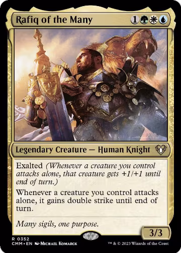 Rafiq of the Many (352), Commander Masters — Magic card price