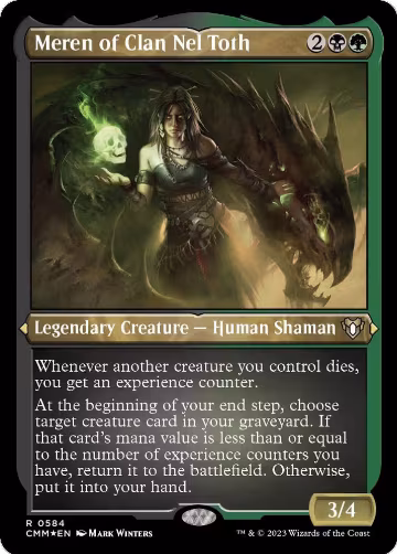 Meren of Clan Nel Toth (Foil Etched) (584), Commander Masters — Magic card price