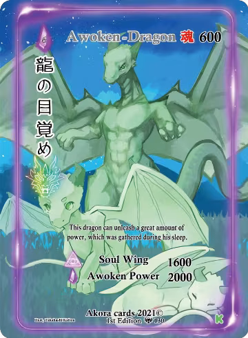 Awoken Dragon (Generational Rare) (130), Spellbound Wings [Kickstarter Edition] — Akora card price