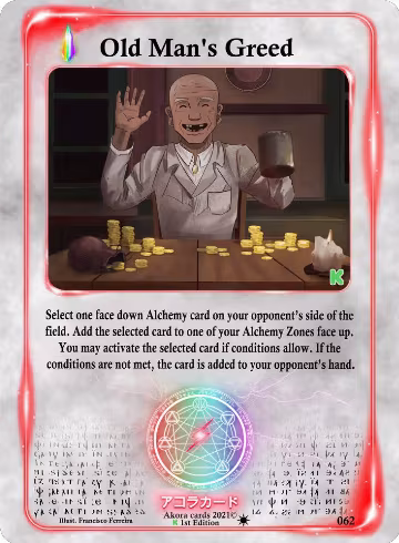 Old Man's Greed (062), Spellbound Wings [Kickstarter Edition] — Akora card price