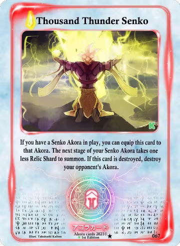 Thousand Thunder Senko (067), Spellbound Wings [Kickstarter Edition] — Akora card price