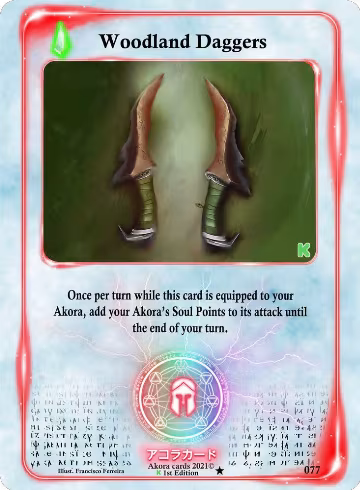 Woodland Daggers (077), Spellbound Wings [Kickstarter Edition] — Akora card price