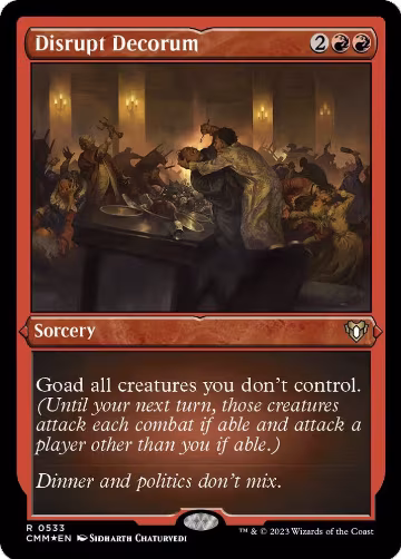 Disrupt Decorum (Foil Etched) (533), Commander Masters — Magic card price
